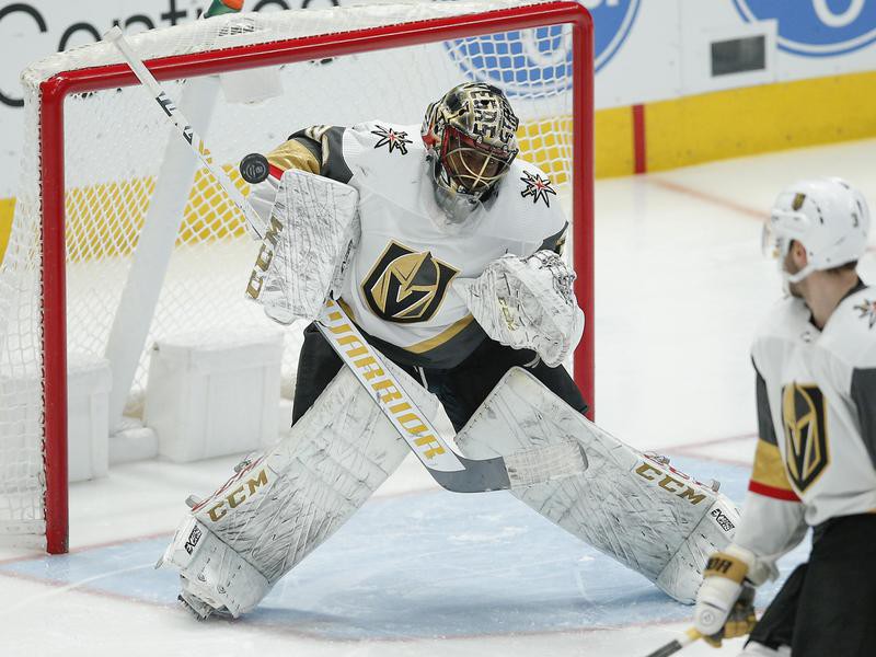 Marc-Andre Fleury's new mask, a tribute to Tom Barrasso.