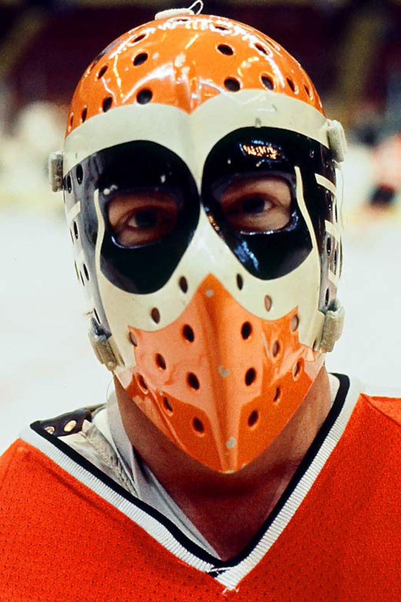 retro Jason style goalie masks vs modern day goalie masks